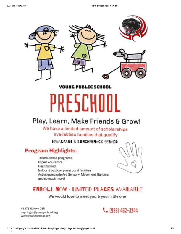 Young Public Preschool Flyer